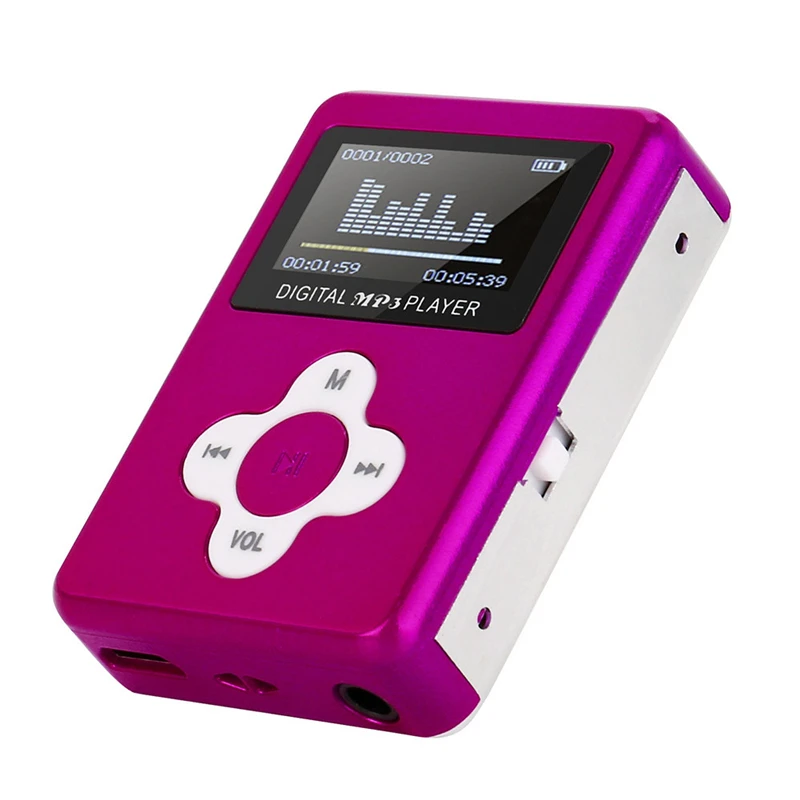 Portable Mini MP3 Player with LCD Screen Clip Support 32GB Micro SD TF Card Walkman Jack Nice Sound Gift | Электроника