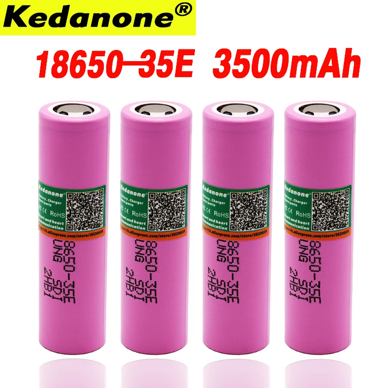 100% Оригинальный аккумулятор inr18650 35e для samsung 18650 3500 мАч 13A разряд INR18650 35E литий