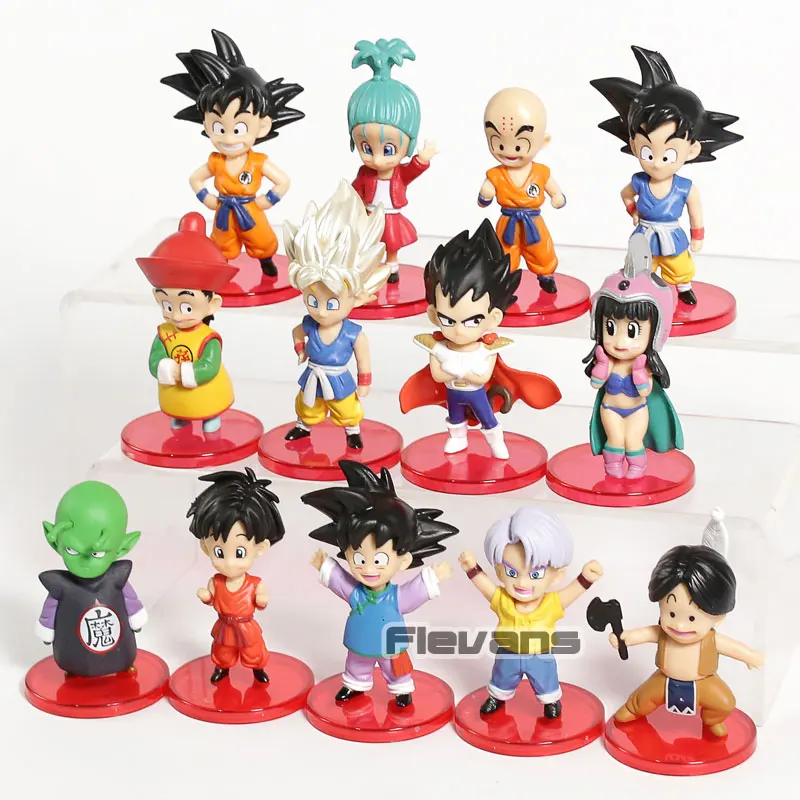 Dragon Ball детские плавки Чи Вегета на Гоку Гохан Gotan Krillin Piccolo мини-фигурки из ПВХ DBZ Фигурки игрушки 13 шт./компл