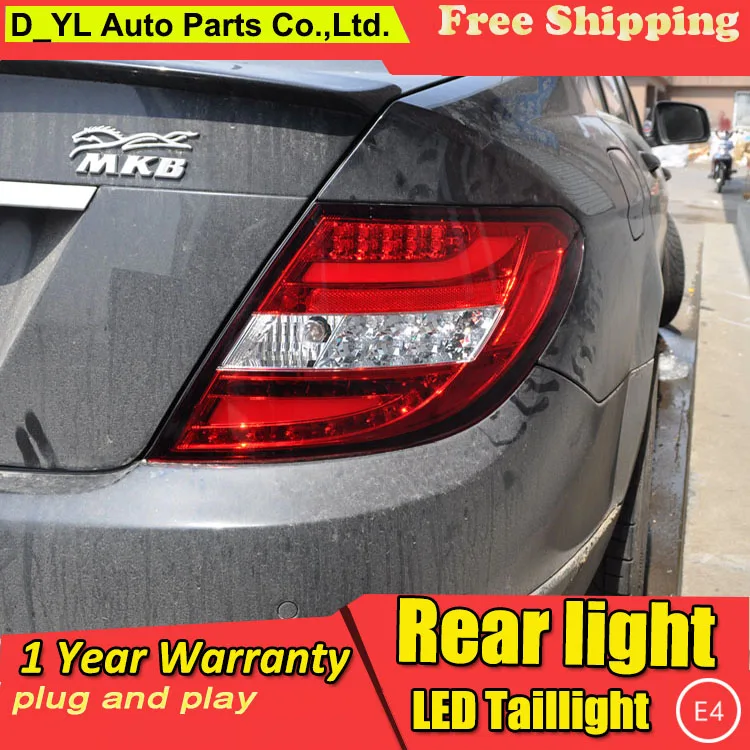 Car Styling Tail Lamp for W204 C180 C200 C260 LED Light 2007-10 New Altis Rear DRL+Brake+Park+Signal Stop | Автомобили и