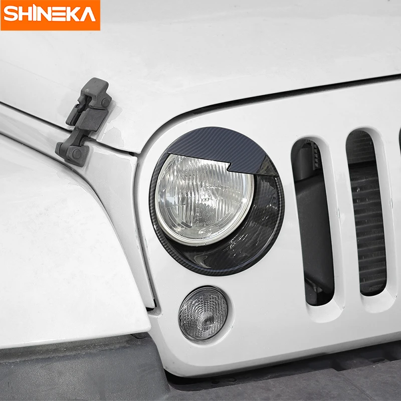 SHINEKA головной светильник крышка злой глаз фары решетка для Jeep Wrangler передние