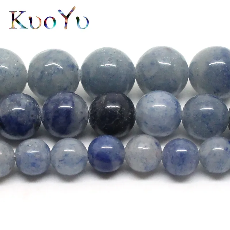 Natural Blue Aventurine Stone Beads Round Loose Strand 15&quotinches 6/8/10mm For DIY Making Bracelet Necklace Jewelry | Украшения и