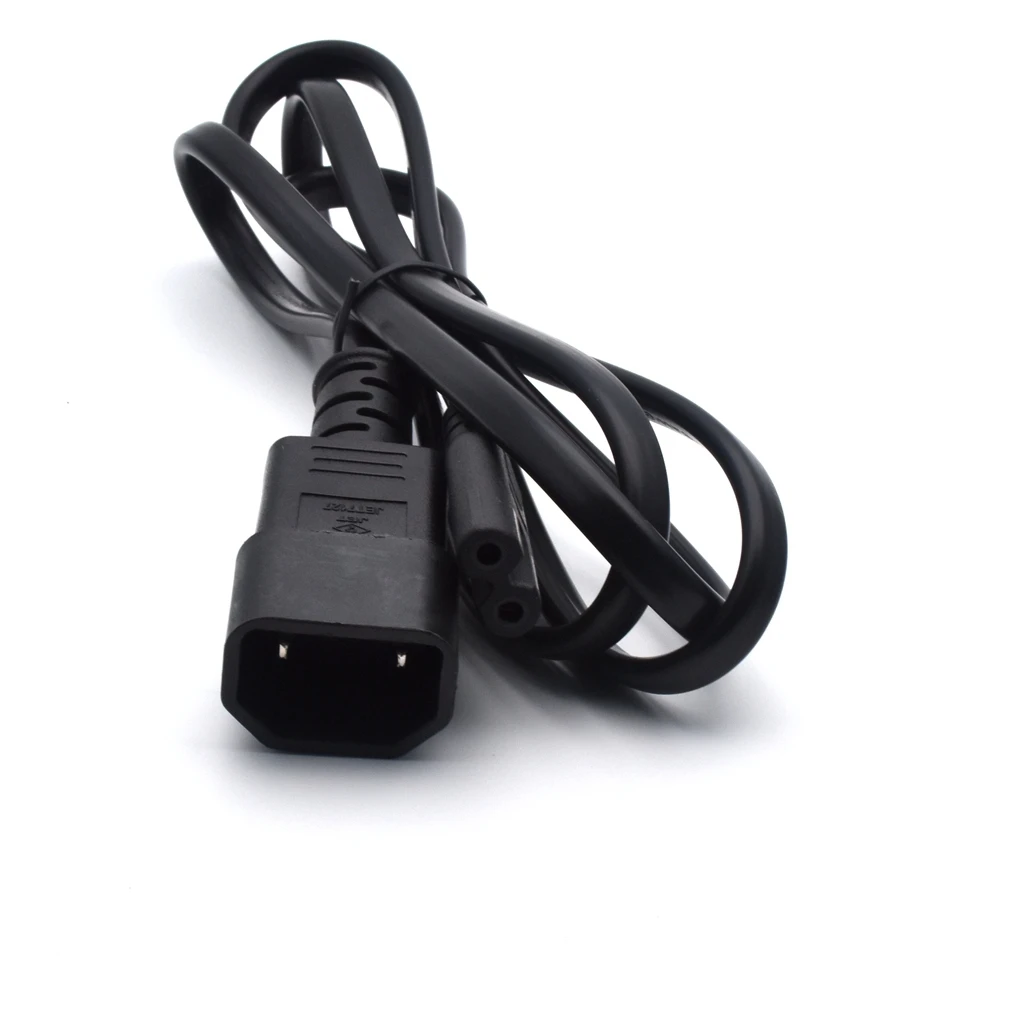 C18 to C7 Extension Power Cord,IEC 320 C7 Female to C18 Male Power Adapter Cable For PDU UPS,2Pin C14 to C7 cables 130CM