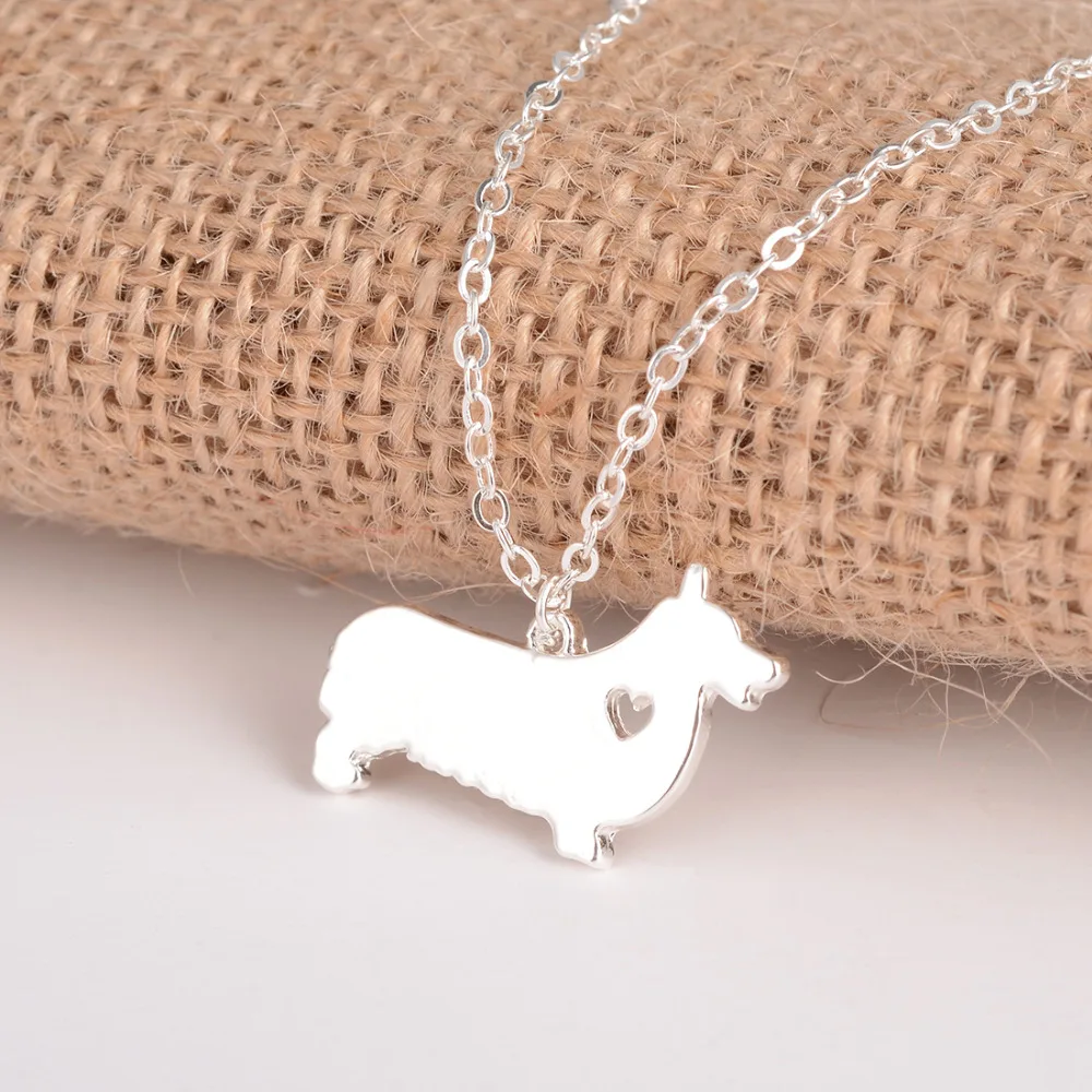 Цвета: золотистый серебристый 1 шт. корги ожерелье вельш ювелирные изделия