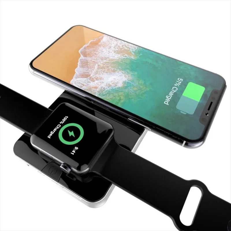 Беспроводное зарядное устройство для iPhone X 8 Plus apple watch Samsung S8 Беспроводная зарядка