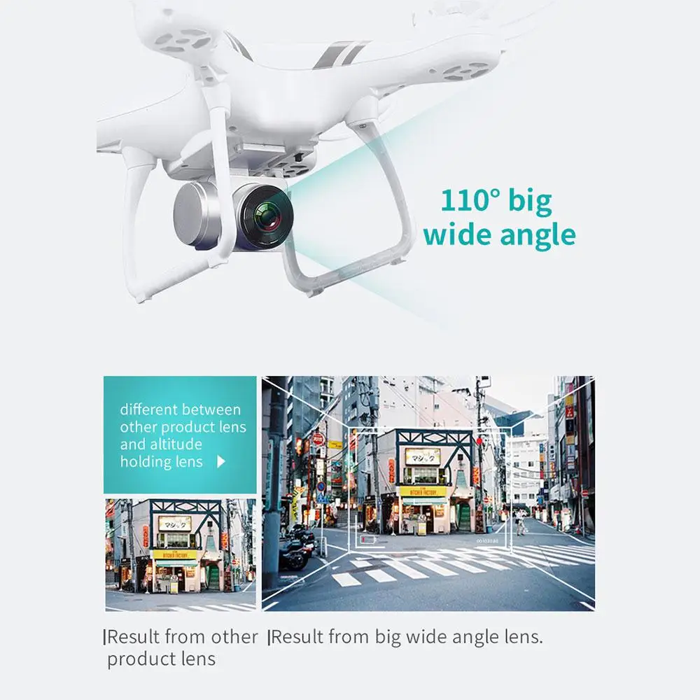 

5.0MP Drone LED Lighting One Key Take Off Altitude Hold Premium Intelligent Speed Adjustable One Key Landing APP Remote