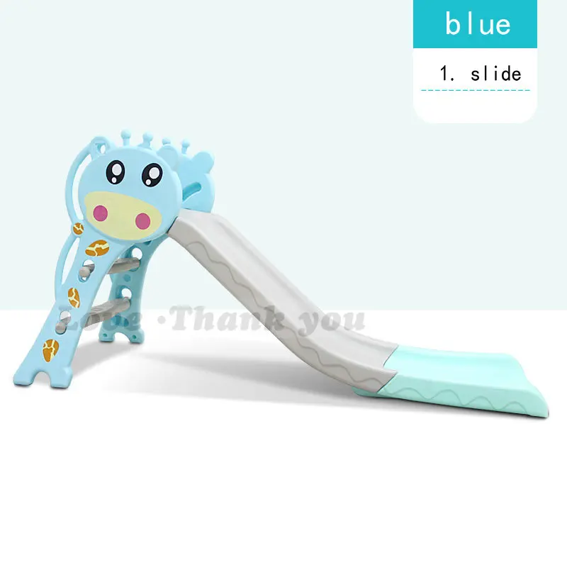 blue-2 Детские горки для дома, детские домашние игрушки для дня рождения с расширением, удлинением, утолщением и складыванием небольшой горки - Цвет: blue-2