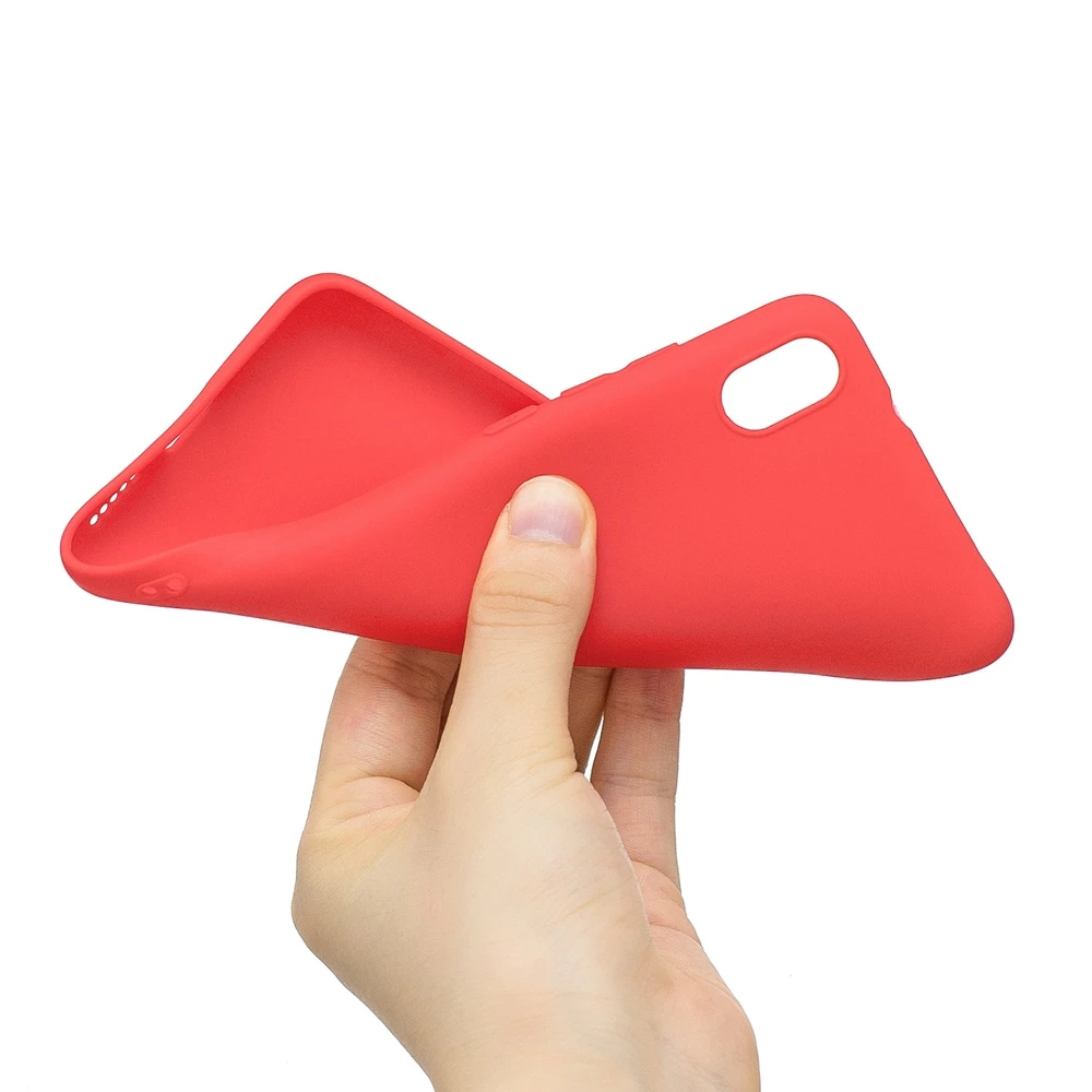 Redmi 7A Phone Case for Xiaomi Fashion Solid Color Silicone Soft Cover Etui K20 Pro Funda |