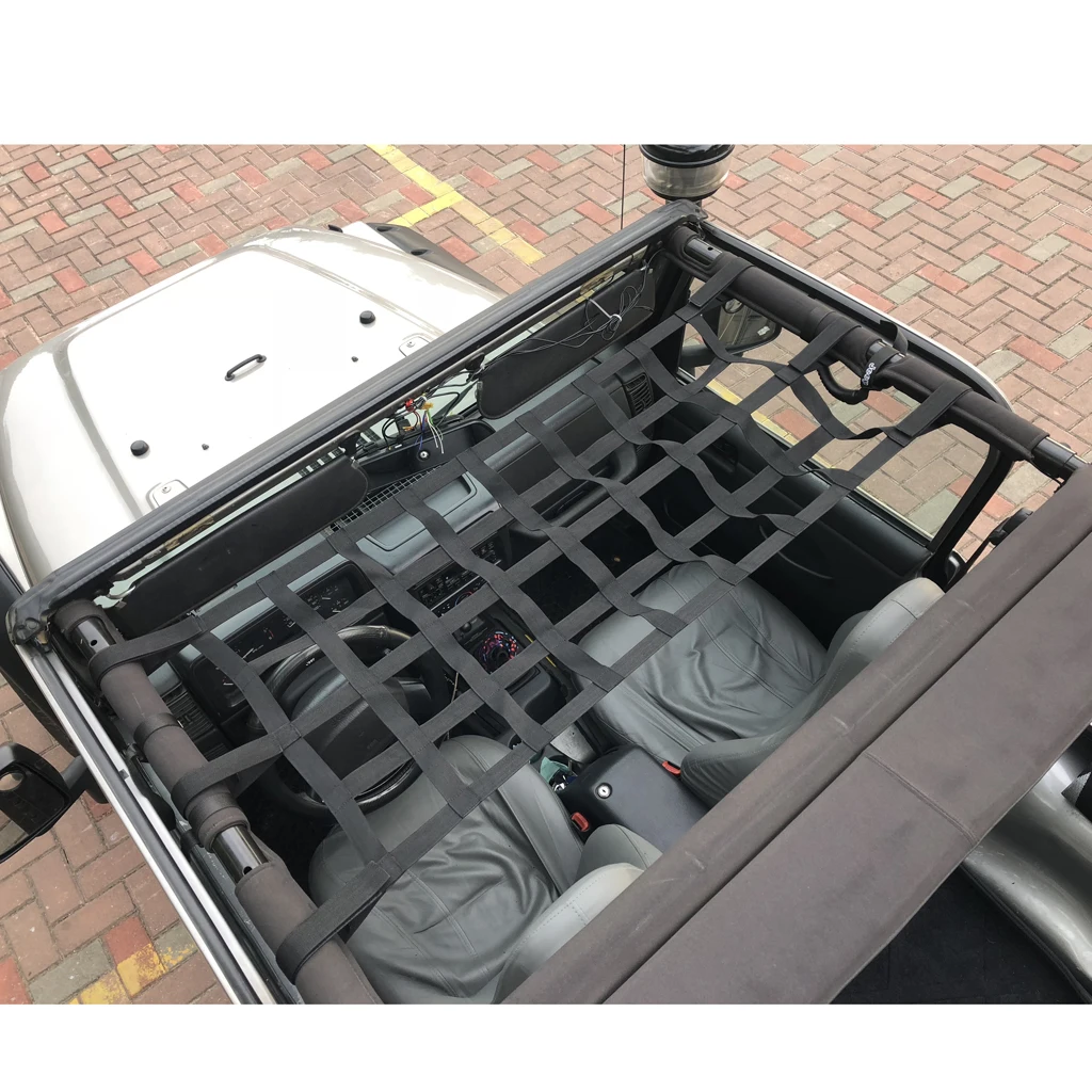 Высокое качество грузовой сетчатый заднее окно сеть для крыши гамак Jeep Wrangler 97-17