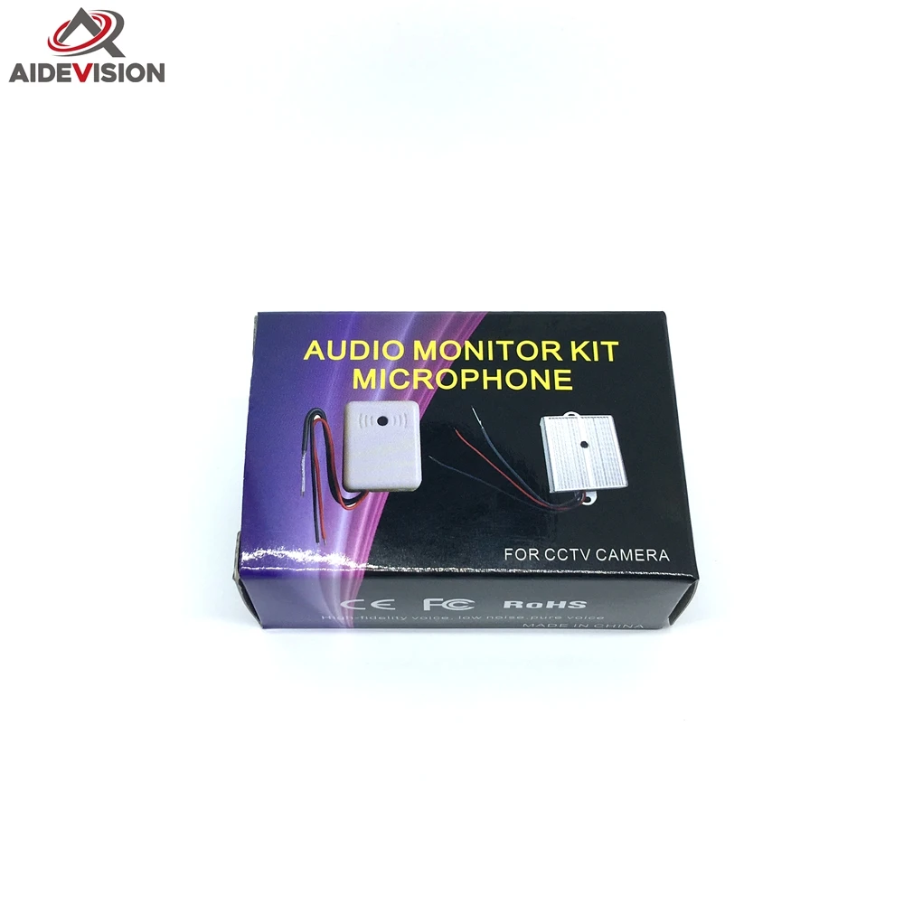 MINI видеонаблюдения микрофон звук Мониторы комплект Аудио Pick Up Устройство для DVR