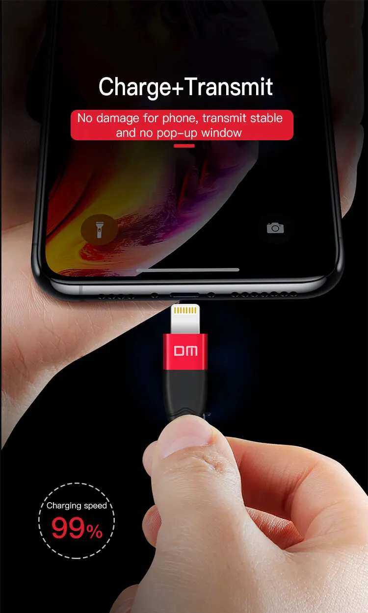 DM USB кабель для iPhone x xr xs зарядный кабель для iPhone 8 7 6 6s plus USB кабель для передачи данных Телефонный Шнур адаптер