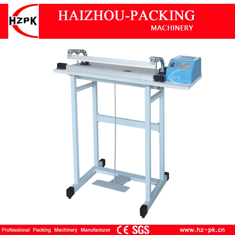 HZPK Foot Pedal Impulse Sealer Machine Packing Machine For Food Product Saver Plastic Bags Sealing Machine Sealer 600mm SF-600