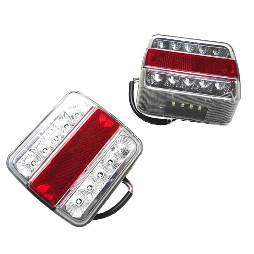 

Одна пара пять Функция 14 Led Настольная лампа стоп Trail светильник ВАН КАРАВАН грузовик 12V Авто Внешнее освещение светильник s