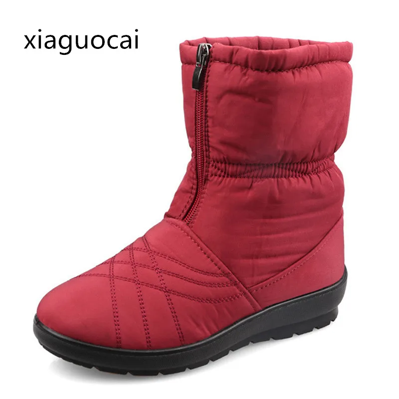 

Deep Winter Zip Women Boots High Quality Suede Increasing Height Ladies Ankle Boots Wedges Platform Snow Boots Z486 35