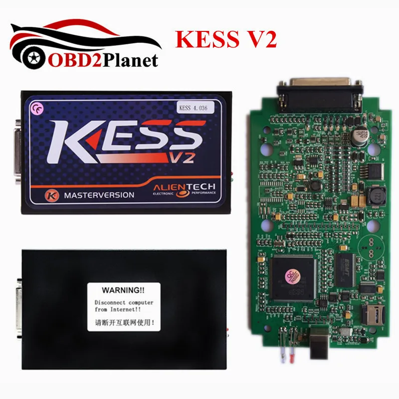 KESS V2 ECU программист OBD2 менеджер Тюнинг Комплект без жетонов ограничение Kess SW V2.32 FW