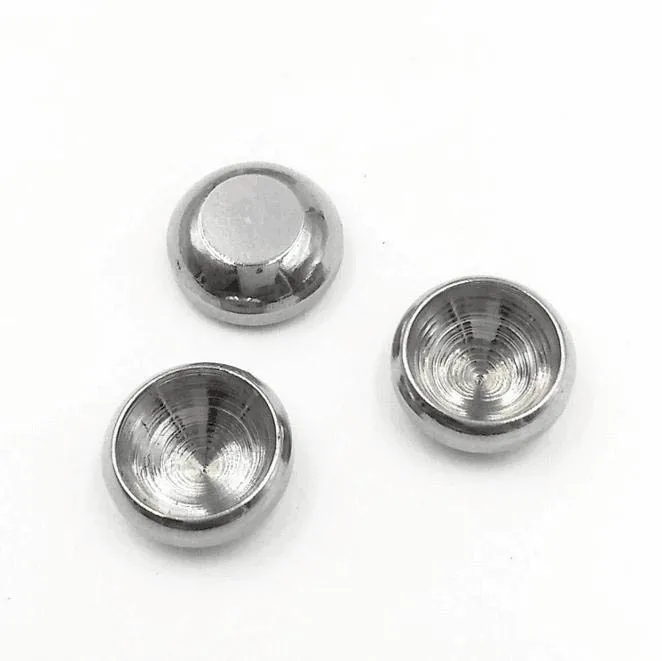 Круглый Кабошон из нержавеющей стали штамповочные заготовки фурнитура сделай