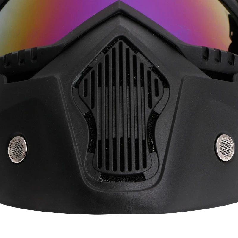 

2019 New Motocross Goggles Dust Mask Face Glasses With Detachable Motorcycle Glasses Motorcycle Parts
