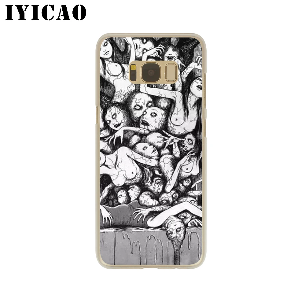 IYICAO Japanese horror comic Hard Case for Samsung Galaxy S10e S10 S9 S8 Plus S6 S7 Edge Cover Note 9 8 10 | Мобильные телефоны и