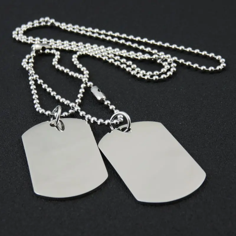 Ярлыки для собак из нержавеющей стали с двойной полировкой ожерелье кулоном