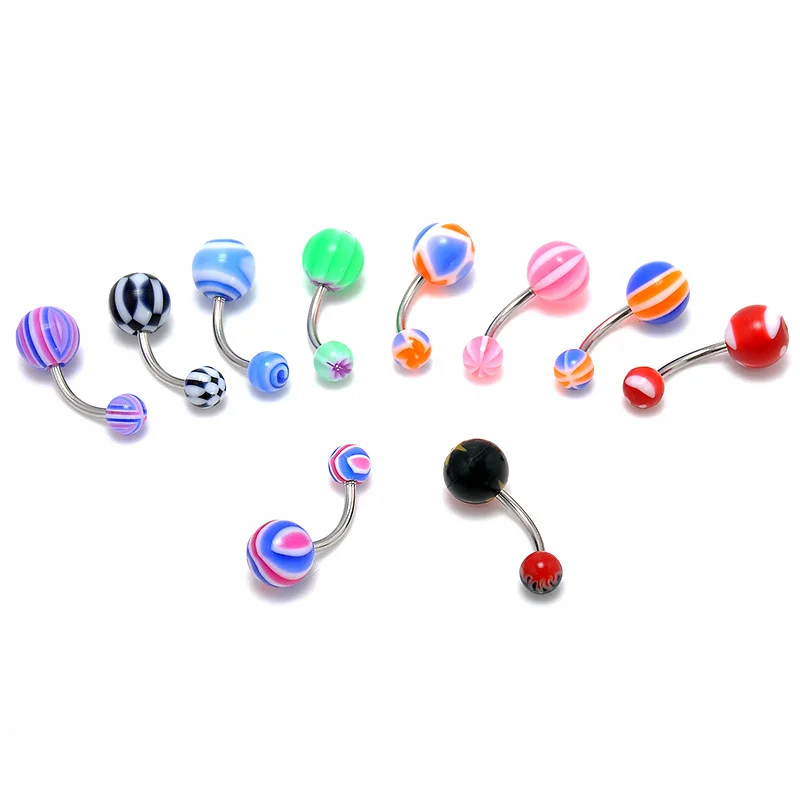 Украшения для пирсинга тела 10 шт./компл. украшения пупка кольцо | и аксессуары