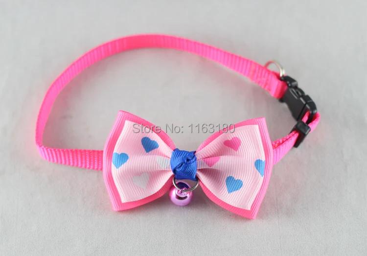 12 pcs/lot NEW POLYESTER DOG PUPPY CAT BOW TIE NECKTIE CUTE BOWKNOT PET COLLARS WITH BELLS | Дом и сад