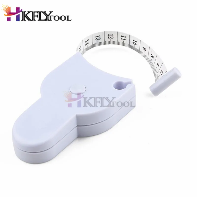 2 шт. белый ПВХ штангенциркуль для жира тела тестер измерения ленты фитнес
