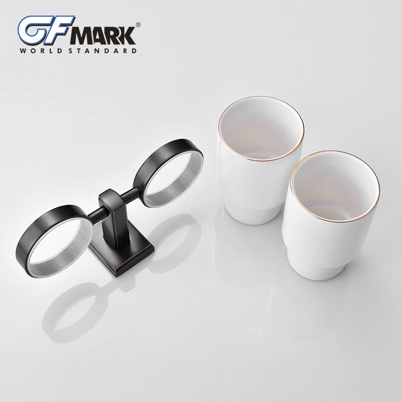 GFmark винтажный держатель для чашек ванной комнаты медная основа керамическая