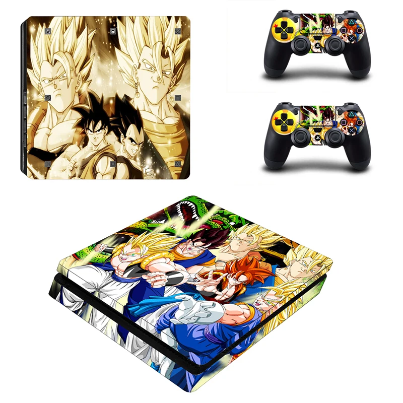 HOMEREALLY Ps4 тонкий кожи Dragon Ball сын Goku vegeta Классическая наклейка крышка для sony Playstation 4 slim консоль и контроллер
