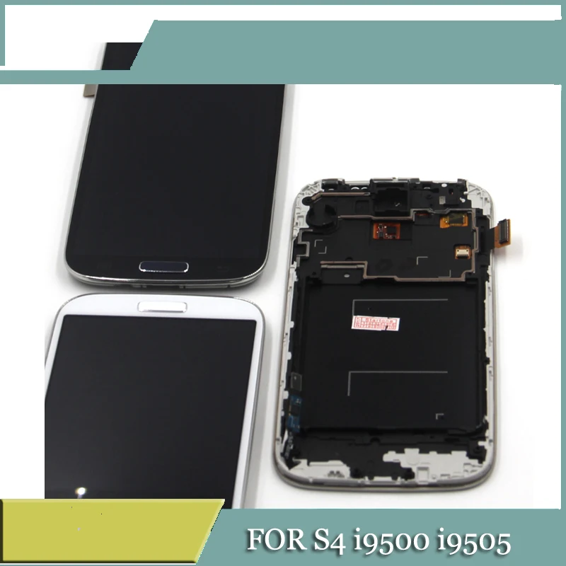 I9505 ЖК дисплей для Samsung S4 экран Galaxy GT I9500 дигитайзер сенсорный в сборе с рамкой|lcd for