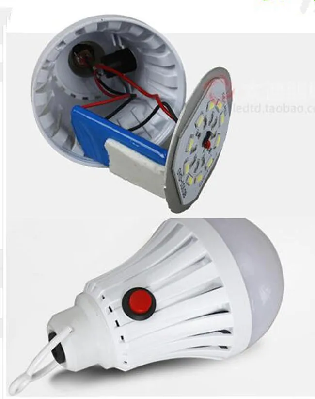 Светодиодный аварийный светильник перезаряжаемый от USB 7 Вт/9 Вт/12 Вт портативный