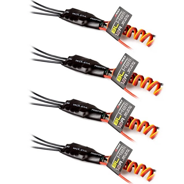 F16738 4 шт. Emax Blheli прошивка 12A бесщеточный контроллер скорости ESC для квадрокоптера