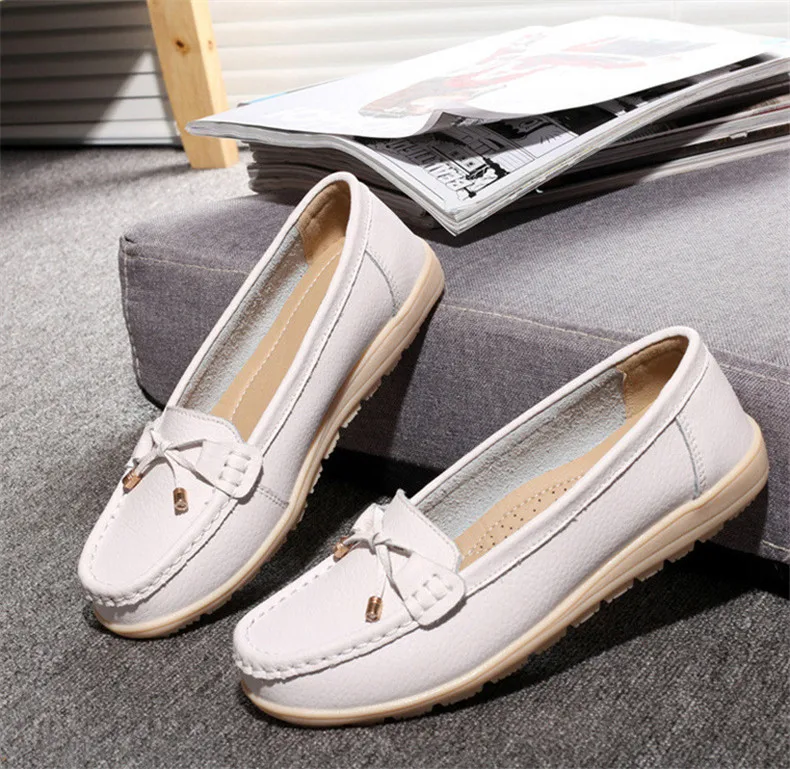 2016 новые летние женские туфли из натуральной кожи на плоской подошве