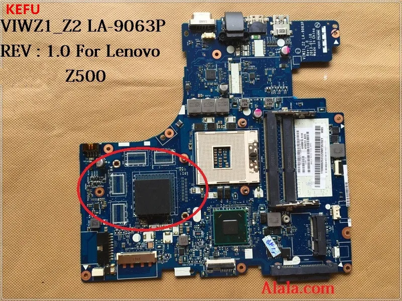 Kefu для lenovo Z500 P500 Материнская плата ноутбука LA-9063P без видеокарты