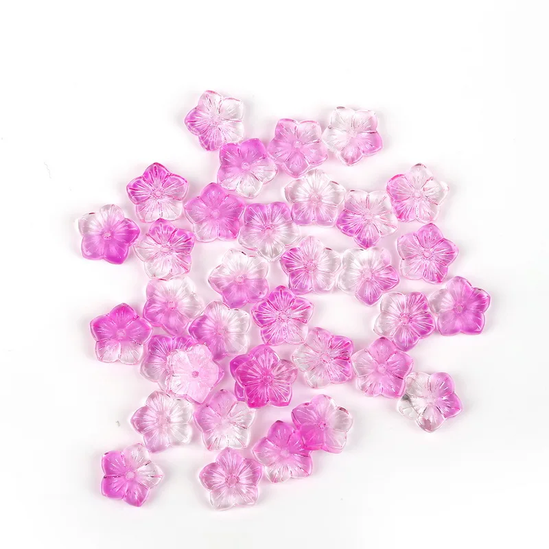 Чешские бусины в форме пяти цветов 13x13 мм отверстие 1 5 для подвесок сережек