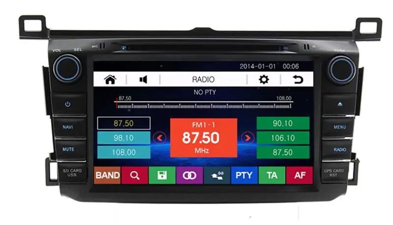 8 дюймов Автомобильный dvd плеер с GPS (опционально) аудио Радио стерео USB/SD AUX BT/TV