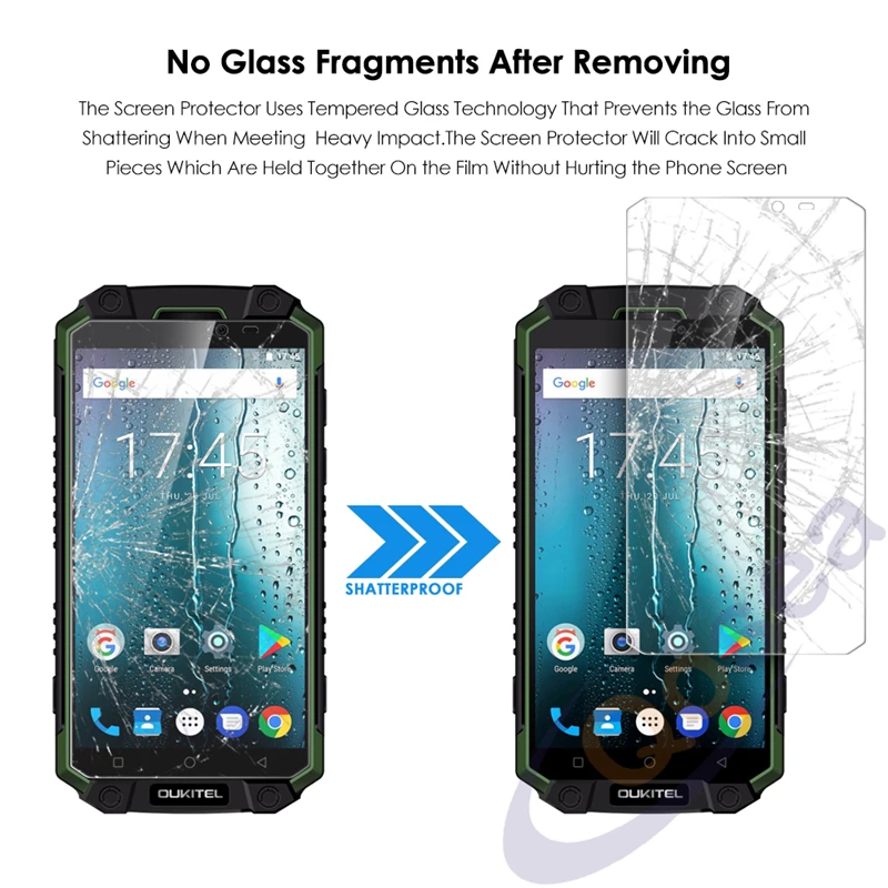 Qosea (2 упаковки) для Oukitel K10000 MAX закаленное стекло Ультрапрозрачная 2.5D 9 H Защитная