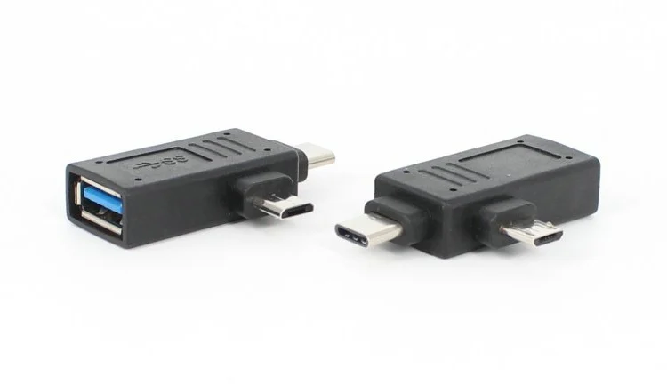 Бесплатная доставка Флешка 2 в 1 Φ 3 0 Micro USB Женский к C OTG|Компьютерные кабели и