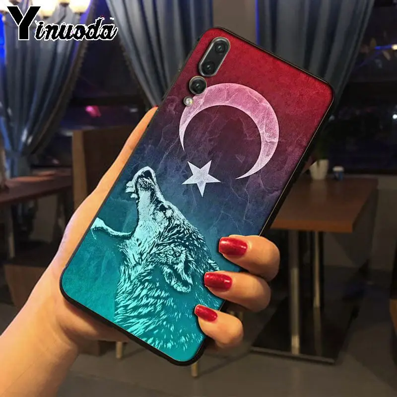 Yinuoda флаг Турции волк Мягкий силиконовый чехол для телефона huawei p20 pro p20lite mate10pro nova3i