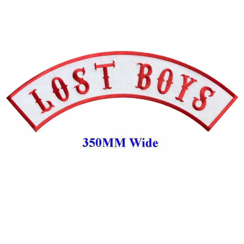 Мотоциклетные байкерские нашивки LOST BOYS вышитые термоклейкие для полной спины