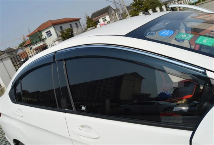 Пластиковые оконные козырьки для HONDA City защита от солнца и дождя автомобильные