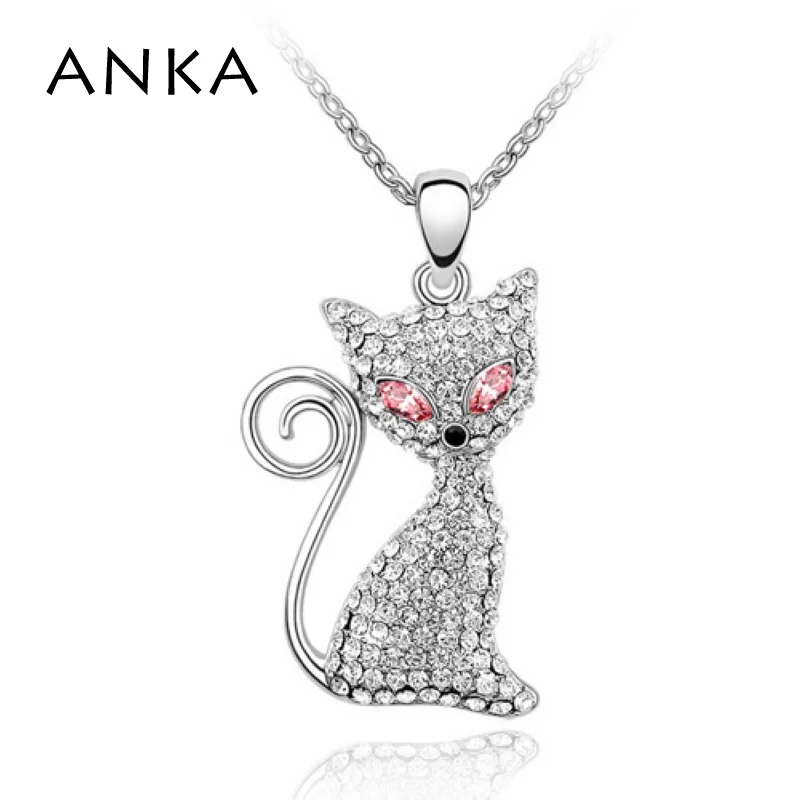 Оптовая продажа розничная модное ожерелье с котом ювелирные изделия кристаллы