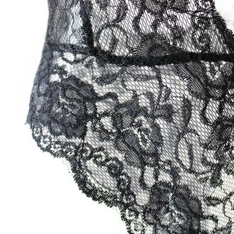 Модное сексуальное нижнее белье женское черное кружевное прозрачное