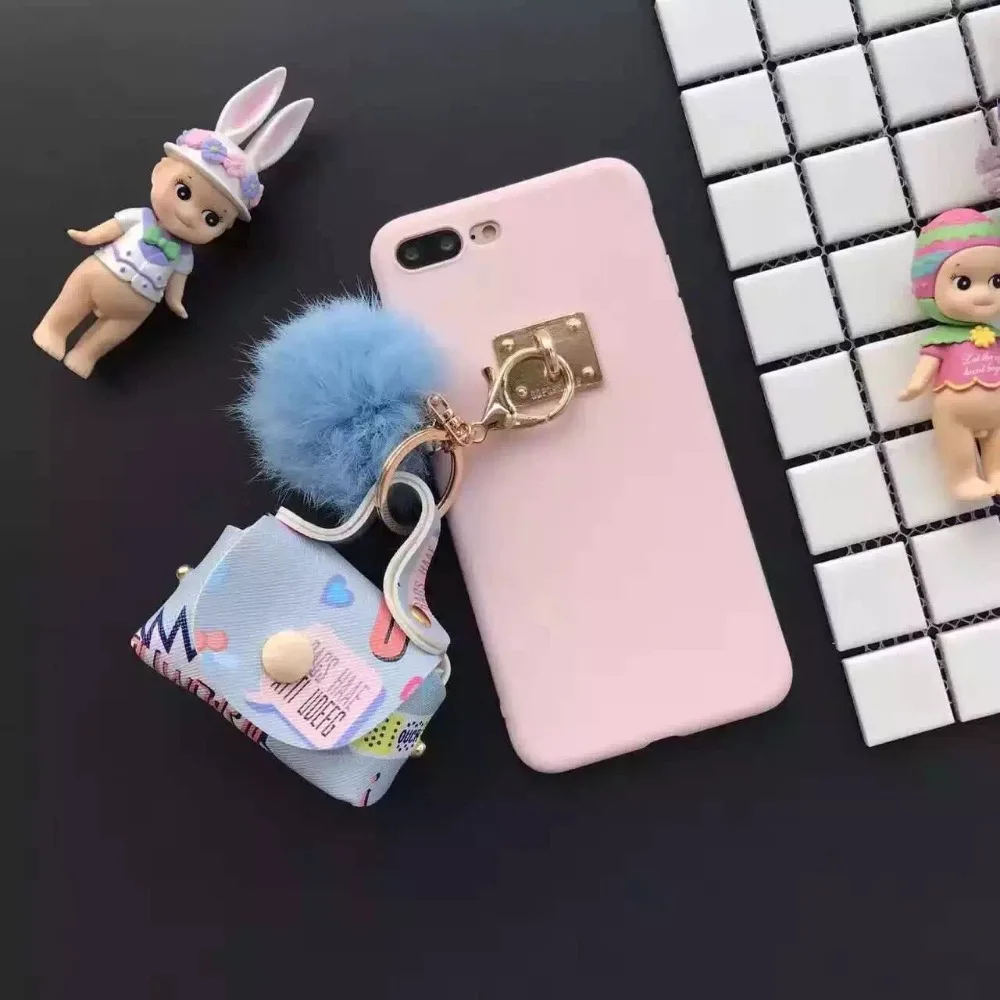 Для iPhone 6 s 7 Плюс Luruxy цвета конфеты монет кошелек кулон мягкие силиконовые телефон