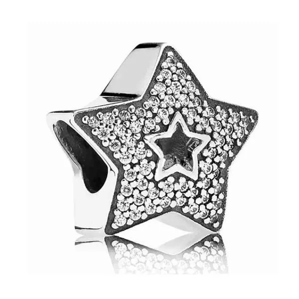 Btuamb роскошный кристалл любовь сердце дерево звезды Бант Цветок Микки Шарм бусины