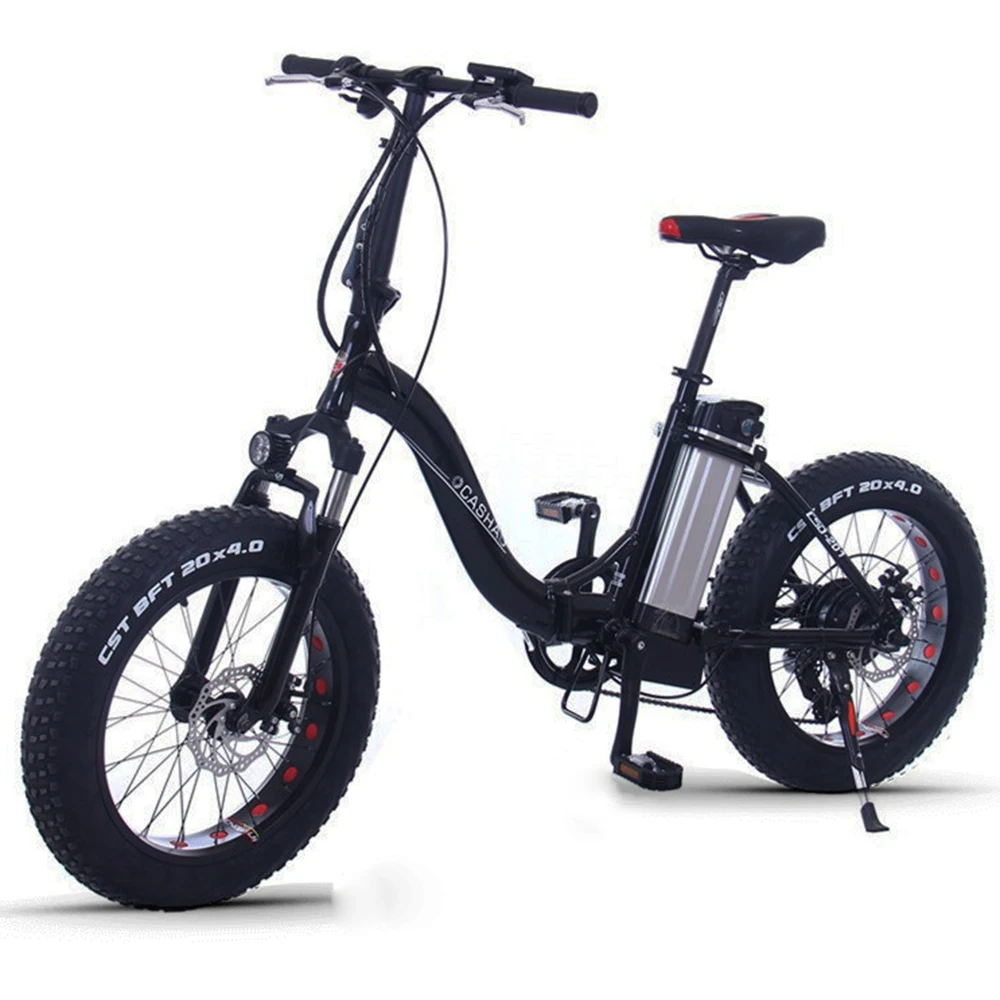 20 дюймов Fat ebike 48V350W-500W Электрический горный велосипед fat 4,0 покрышка Снежный Электрический велосипед складная рама литиевая батарея велосипед