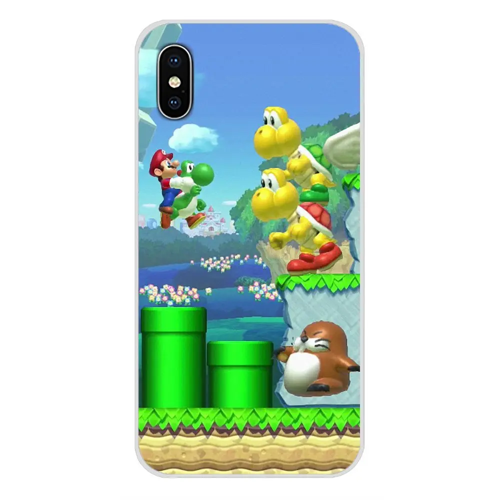 Забавный Супер Марио Bros грибы для Apple iPhone X XR XS MAX 4 4S 5 5S 5C SE 6 6S 7 8 Plus ipod touch аксессуары