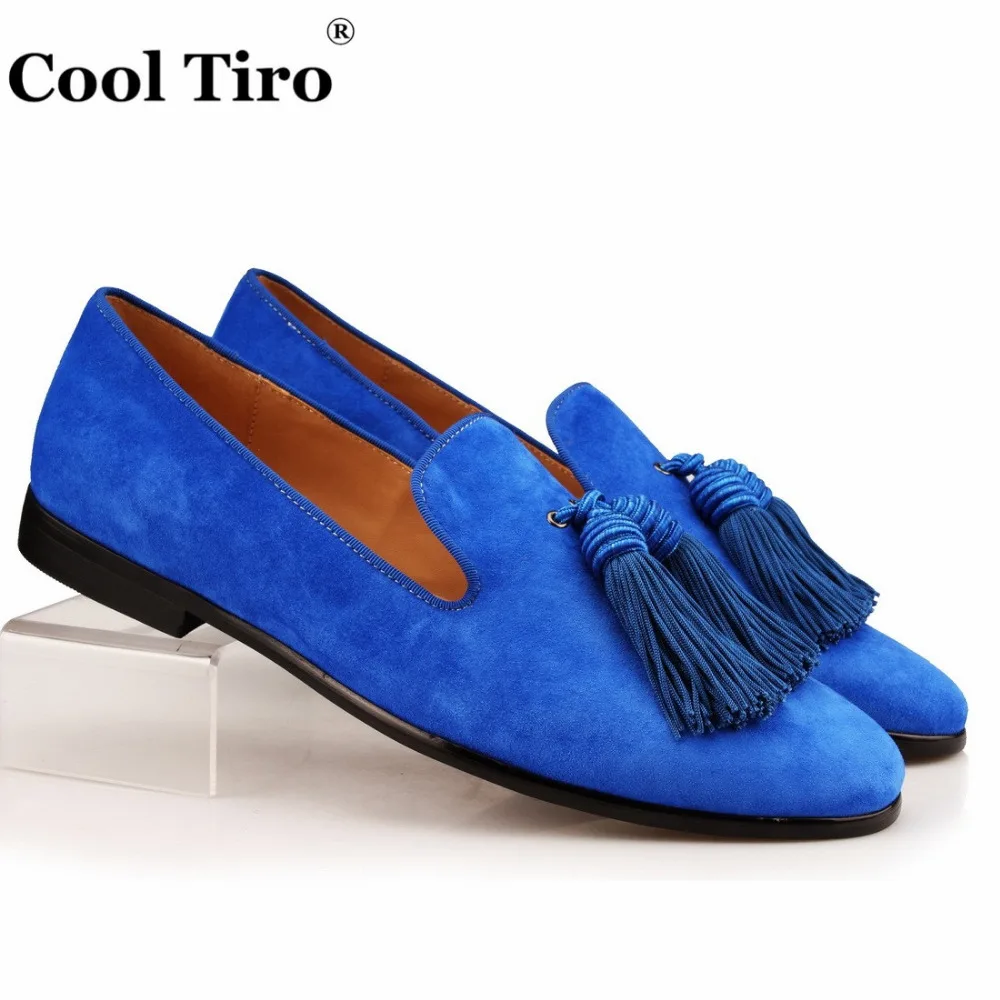 COOL TIRO Leather Tassel Loafers Men sheepskin Handmade Slip On Dress Luxury Banquet Wedding Shoes Casual Flats Big Size 47 | Обувь