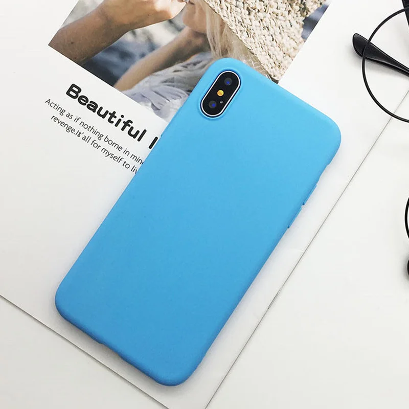 Чехол для телефона Apple IPhone X 6 6s 6plus 7 8 Plus роскошный бренд матовый ретро розовый