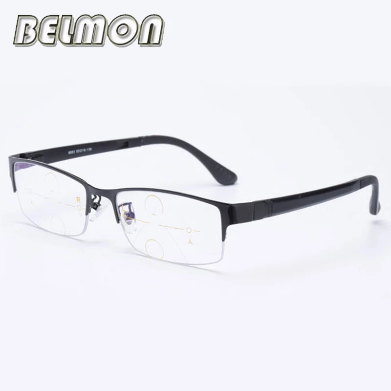 RS307 C1 BELMON очки для чтения Для мужчин multi-фокусное прогрессивный пресбиопические очки диоптрий очки+ 1,0+ 1,25+ 1,50+ 1,75+ 2,00+ 2,25+ 2,5 RS307 - Цвет оправы: RS307 C1