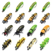 realistic fly fishing flies set 16pcs butterfly larvae beetle dry flies insect lure for piketrout lure kit flyfishing